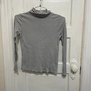 a.n.a Striped Turtleneck